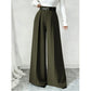 Women's Elegant Drape Wide-Leg Pants