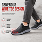 Men's Winter Fleece Lined Waterproof Slip On Shoes Non Slip Soft Sole Warm Casual Cotton Cloth Shoes for Seniors