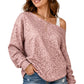 Women's Chic Asymmetric Leopard Print Top