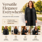 Women's Cozy Ribbed Knit Long-line Cardigan