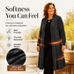 Women's Cozy Ribbed Knit Long-line Cardigan