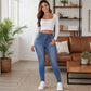 Women's High-Waisted Warm-Lined Skinny Jeans