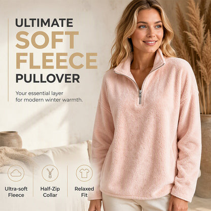 Women's Casual Cozy Quarter-Zip Sweatshirt
