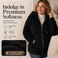 Women's Casual Warm Fuzzy Hooded Jacket