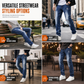 👖 Rugged Stretch | Men’s Slim-Fit Ripped Denim Jeans