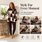 Women's Printed Long Sleeve Top & Leggings Set