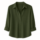 Women Elegant Casual Long Sleeve Button Up Blouse