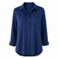 Women Elegant Casual Long Sleeve Button Up Blouse