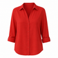 Women Elegant Casual Long Sleeve Button Up Blouse