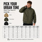 Men's Loose Plush-Lined Bomber Jacket