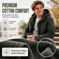 Men's Plush-Lined Hooded Utility Jacket