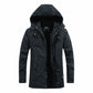 Men's Plush-Lined Hooded Utility Jacket