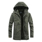Men's Plush-Lined Hooded Utility Jacket