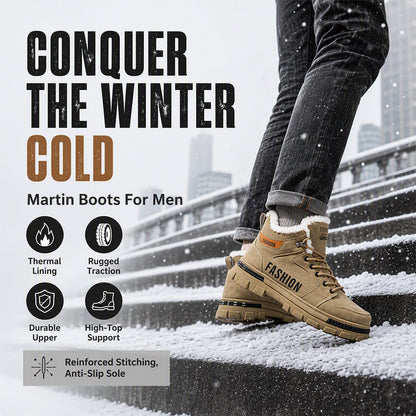 Men's Non-Slip Warm-Lined Martin Boots
