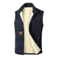 Unisex Winter Plush-Lined Warm Vest