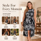 Women's Chic Sleeveless Faux 2-Piece Dress