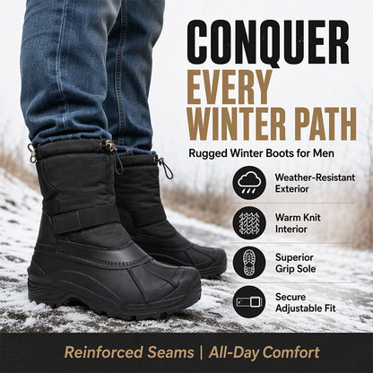 Men's Winter Non-Slip Warm Lining Snow Boots