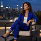 Women's open-front blazer and trousers set