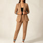 Women's open-front blazer and trousers set