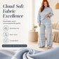 Women's Striped Mock Neck Top & Wide-Leg Pants Set
