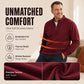 Men's Half-Zip Warm-Lined Ribbed Sweatshirt