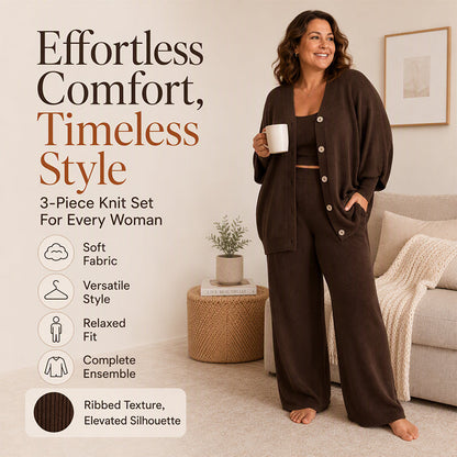 Women's 3-Piece Knit Lounge Set ⚡Free Shipping⚡