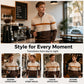Men's Casual Color-Block Half-Zip Knit Sweater