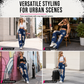 Women's Distressed Ripped Straight Leg Denim Jeans