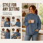 Women's Casual Mock Neck Sweatshirt
