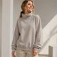 Women's Casual Mock Neck Sweatshirt