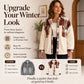Women's Plaid Plush Patchwork Button-Down Jacket