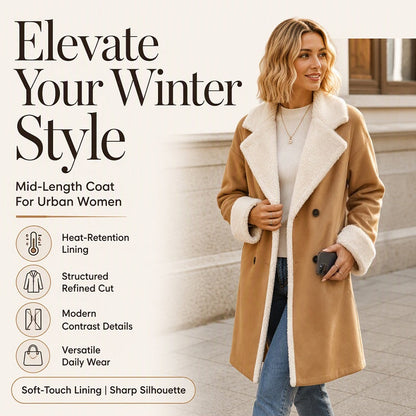 Women's Elegant Woollen Coat — Winter 🧥