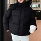 Women's Thick Cropped Hooded Winter Coat