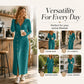 Women's Casual Ribbed Knit Hooded Maxi Dress