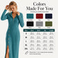 Women's Casual Ribbed Knit Hooded Maxi Dress