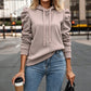 Women's Casual Chic Puff Sleeve Hoodie