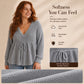 Women's Sexy V-Neck Drawstring Knit Sweater