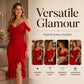 Women's Pearl Strap Cowl Neck Dress