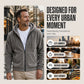 Men's Winter Warm Hooded Zip-Up Coat