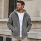Men's Winter Warm Hooded Zip-Up Coat