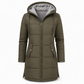 Women's Slim Fit Padded Coat — Long, Hooded, Winter 🧥