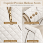 Women's Lightweight Quilted Padded Zipper with Stand Collar for Spring and Winter