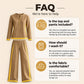 Women's Colorblock Long Sleeve Top & Wide-Leg Pants Set