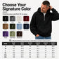Men's Casual Half-Zip Corduroy Hoodie
