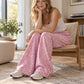 Women's Casual Leopard Print Wide Leg Sweatpants