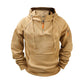 Men's Casual Quarter-Zip Hooded Sweatshirt