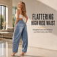 Women's Retro High Waisted Curved Leg Jeans