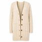 Women's Long Single Breasted Knitted Cardigan Sweater Casual Outerwear Coat for Autumn and Winter