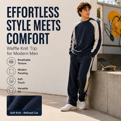 Men's Color-Block Loose-Fit Sweatshirt