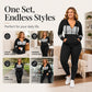 Women's Hooded Sweatshirt & Pants 2-Piece Set